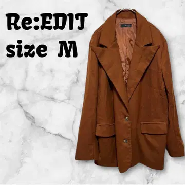 [ a-422 ] Re:EDIT 리디 테일러드 자켓 레이온 혼방 M