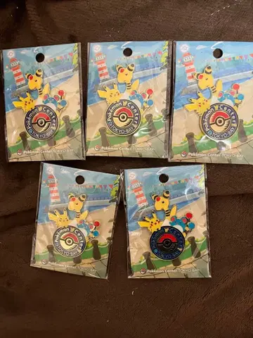 포켓몬 센터 로고 핀즈 5개 세트 도쿄 베이