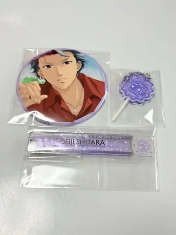 도키메모 GS3 시라타카 세이지 스텔라 네임 키링 캔디 참 캔뱃지