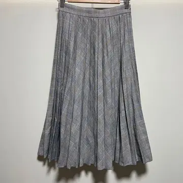 UNTITLED 언타이틀 체크 플리츠 스커트