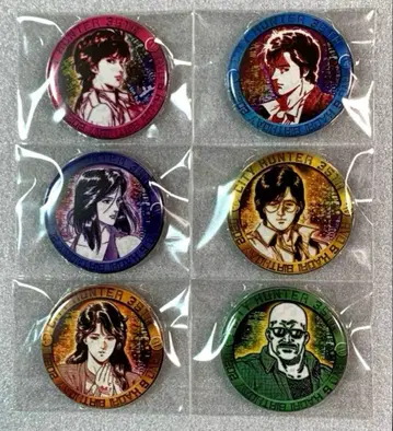 시티 헌터 카페 제논 콜라보 혜택 미니 캔뱃지 7개 [비매품 레어템]