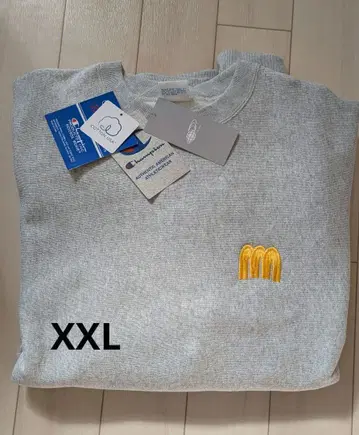 min-nano x Champion 자수 옐로우 컬러 XXL