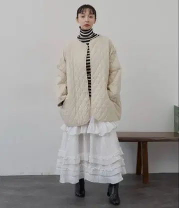 Libra Cue (리브라 큐) 퀼팅 코트 퀼트 코트