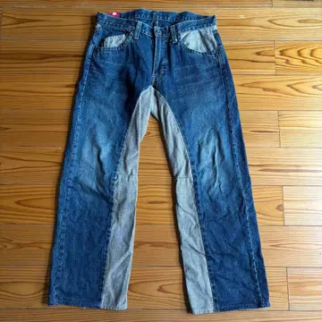 BLUE WAY 패널 절개 데님 32