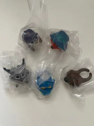 주토피아 패션 반지 전 5종 컴플리트 세트