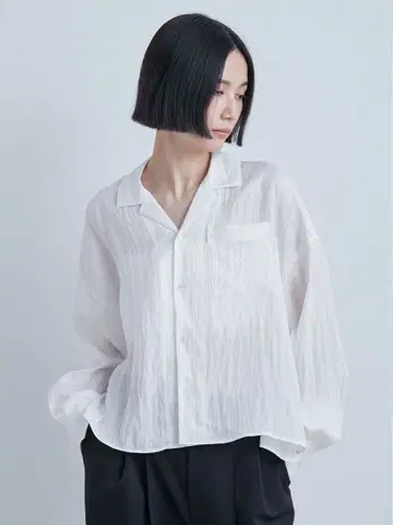 [ 새상품 ] 미스 슬로우 컴팩트 오픈 카라 셔츠