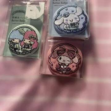 산리오 자수 배지 3개 세트