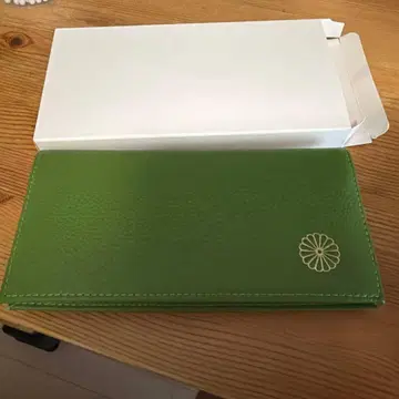 황궁 장지갑 그린 가죽