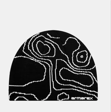 armarex 토포그래픽 디자인 니트 모자