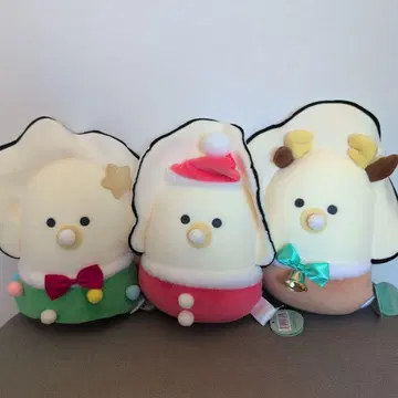 동그란 눈의 생굴 크리스마스 꼬옥 안는 인형 빅 사이즈 산타 트리 루돌프