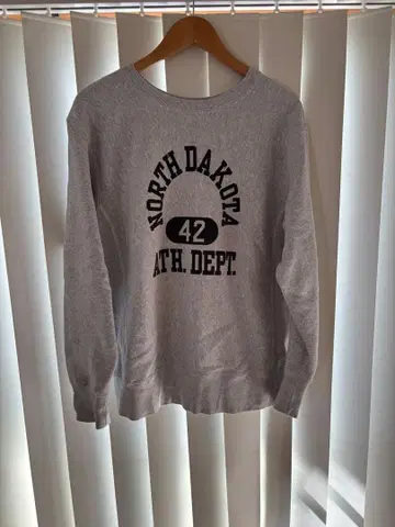 Champion 리버스 위브 North Dakota 맨투맨 XL