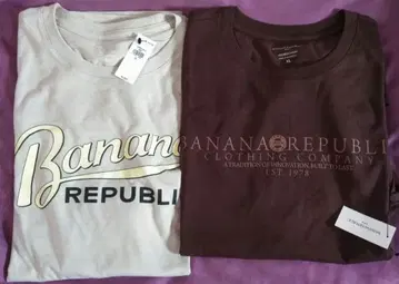 바나나 리퍼블릭 T셔츠 2장 세트 XL 바나리파 키시 유타