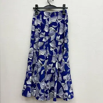 레나운 노마카마리 리본 무늬 플레어 스커트 S 상당 올 패턴