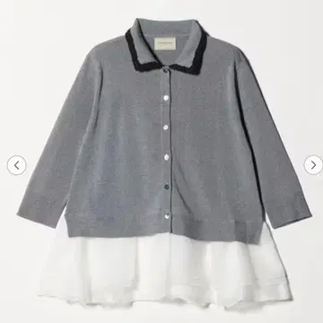 새상품 UNITED ARROWS 레이디 폴로 콤비 니트 워셔블