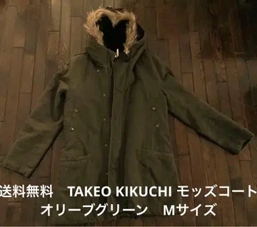 무료배송 TAKEO KIKUCHI 모즈 코트 올리브 그린 M 사이즈