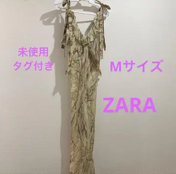 [ 미사용 ] ZARA 레오파드 무늬 롱 쉬폰 원피스