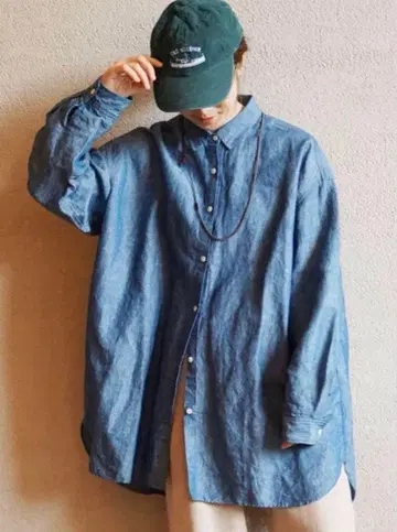 저널 스탠다드 랙 CL 샴브레이 레귤러 카라 Big 셔츠