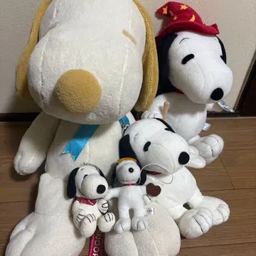 스누피 봉제 인형 5체 세트