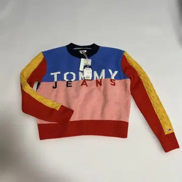 TOMMY JEANS 멀티 컬러 스웨터 M