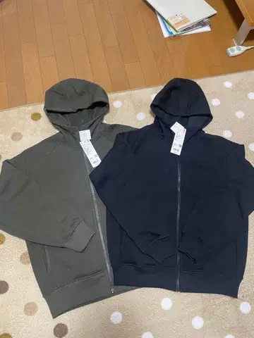 UNIQLO 히트텍 보아 맨투맨 풀 집업 후드티