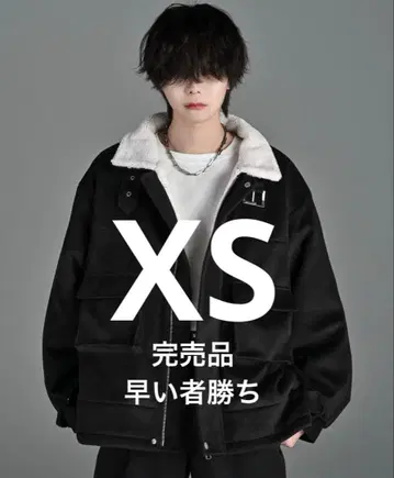 완판템 ADRER B-3 멜톤 보아 플라이트 자켓 블랙 XS