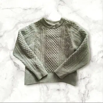 그린 라벨 릴랙싱 해밀턴 라무스 울 케이블 니트