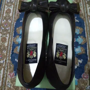 MIHAMA 브라운 플랫슈즈 23.5cm