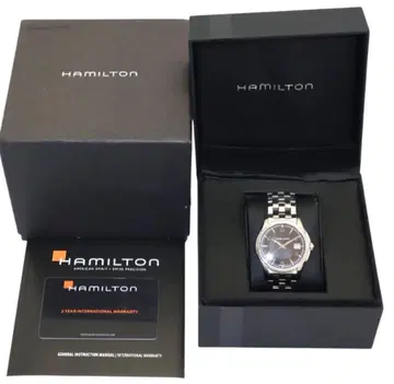 HAMILTON 블랙 쿼츠 손목시계 남성용