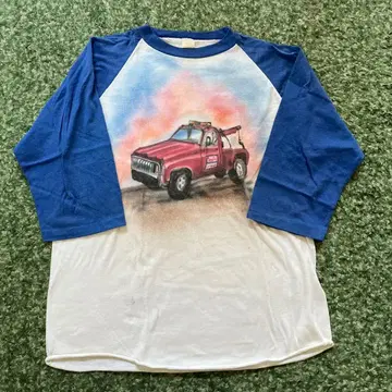 80s 래글런 T셔츠 잉크 번짐 싱글 스티치 usa 제작