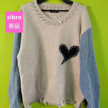sibra 새상품 니트 데님 스웨터