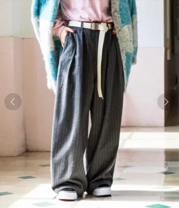 니코앤드 2턱 루즈 페인터 팬츠 L