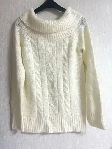 LIZ LISA 아이보리 케이블 짜임 니트 스웨터 M