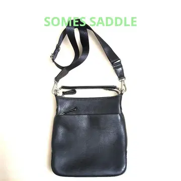 SOMES SADDLE 블랙 2way 가죽 숄더백