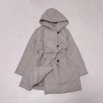 테리 럭스 23AW 후드 부착 미들 기장 다운 코트 40 경량