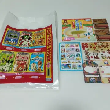 애니멀 가로마치 애니요코 부록 리본 헤이세이 레트로 당시물 초코미미 씰