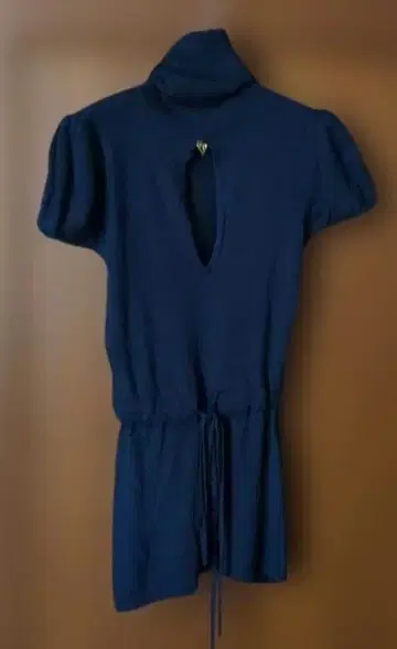 로베르토 카발리 네이비 반팔 니트