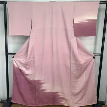 A55 순수 실크 아오이가이 호오 핑크 계열 호몬기 기모노