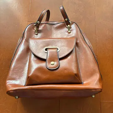 브라운 가죽 백팩 백팩