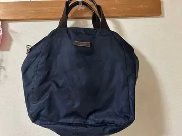 스테파노마노 나일론 핸드백 네이비