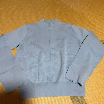 여성용 니트 긴팔 하이넥