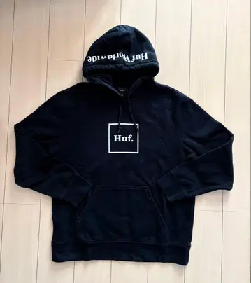 HUF 하프 박스 로고 후드 맨투맨