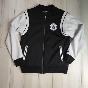 VOLCOM 집업 자켓 M 사이즈 블랙/화이트