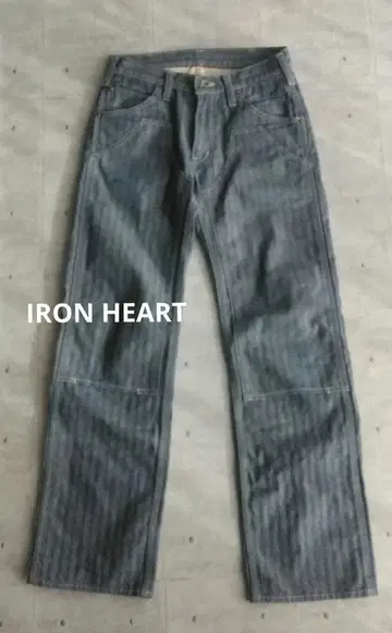IRON HEART 스트라이프 워크 팬츠