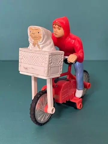 빈티지 E.T. 엘리엇 피규어 자전거