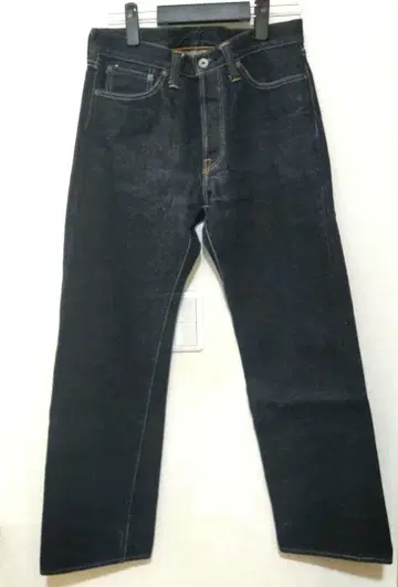 플랫 헤드 스트레이트 데님 다크 블루 31