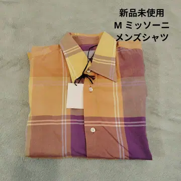 미사용 새상품 남성용 미쏘니 체크 셔츠 S 사이즈