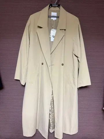 LEPSIM 테일러드 롱 코트 베이지