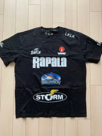 새상품 Rapala 라팔라 낚시 T셔츠 블랙 XL 사이즈