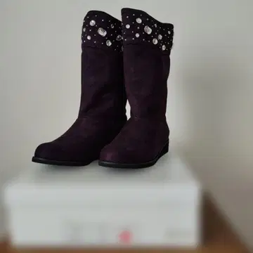 & 비쥬 포함 스웨이드 부츠