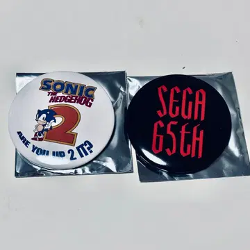 소닉 더 헤지혹 2 & 세가 65주년 핀 배지 세트